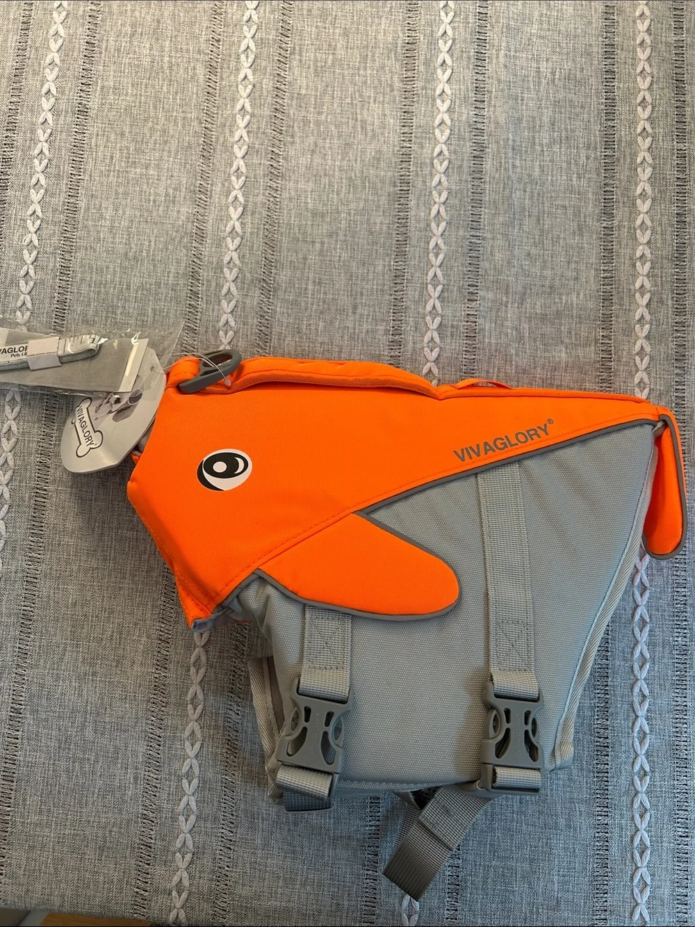 Orange Dog Life Jacket - High Visibility Safety Vest